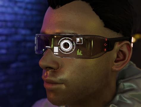 futuristic glasses  model cgtrader