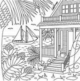 Coloring Pages Beach Color Mandala Adult Therapy App Colouring Adults Printable Book Beachside Scenery Sheets Try Colortherapy Drawing Print Drawings sketch template