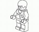 Coloring Lego Pages Minifigures Library Clipart Man sketch template