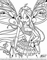 Winx Club Coloring Pages Books Printable sketch template