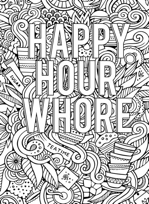 printable cuss word coloring pages  adults  printable