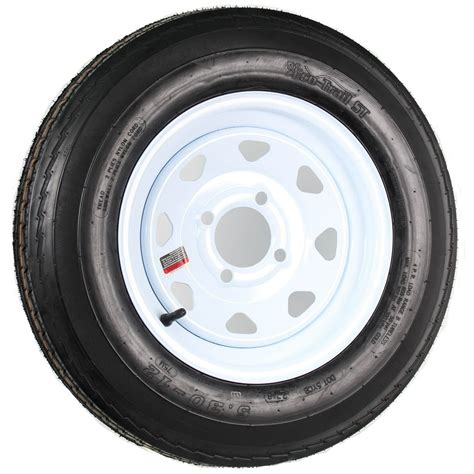 trailer tire  white rim        load   lug    wheel walmartcom