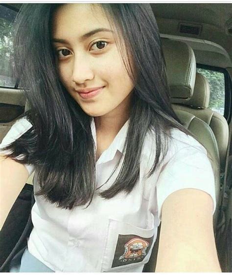 Indonesian Girls High School Girls Bikins Long Hair Styles Face