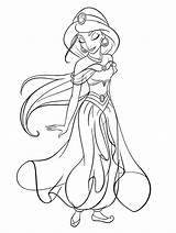 Disney Coloring Pages Princess Jasmine Characters Fanpop Kids Ariel Walt sketch template