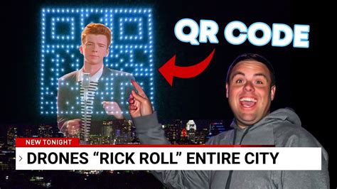 rick rolled  city  austin tx   drones drone qr code epic april fools prank