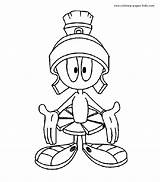 Marvin Martian Coloring Pages Cartoon Tunes Color Characters Kids Looney Printable Character Sheets Drawing Loony Colouring Book Sheet Tattoo Baby sketch template