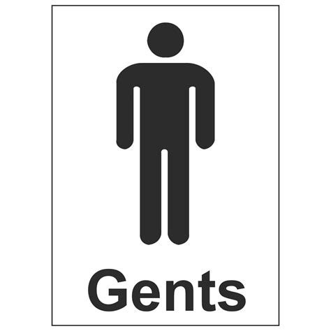 gents toilet sign  print
