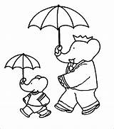 Babar Chuva Filho Colorare Barbar Pintarcolorear Elefante Tudodesenhos Anúncios Coloratutto Insertion Gifgratis sketch template