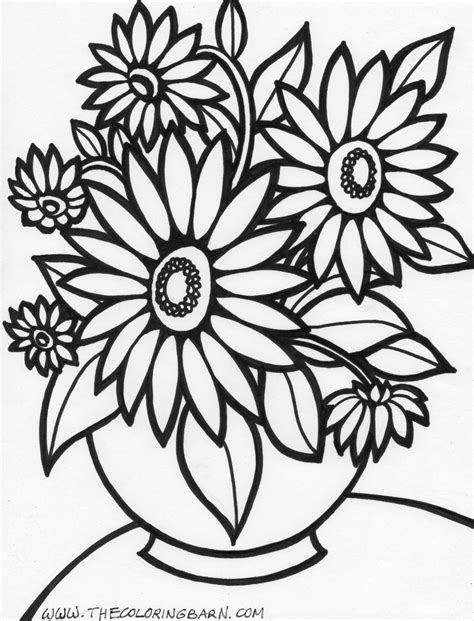 printable flower coloring pages  kids  coloring pages