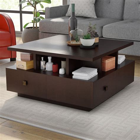 highly stylish coffee tables  storage design swan