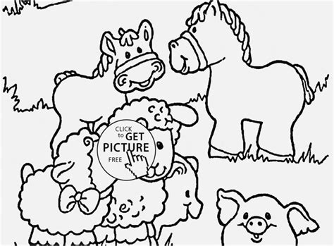 farm animal coloring pages  toddlers  getdrawings