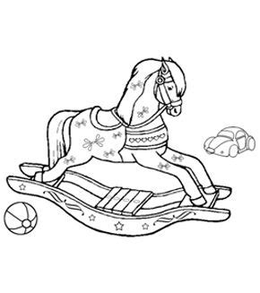rocking horse colouring page horse coloring pages coloring pages