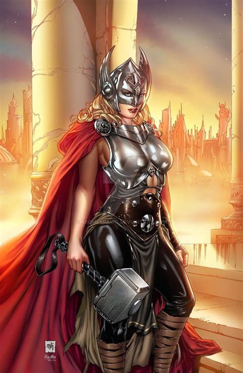 Jane Foster By Kromespawn On Deviantart Female Thor