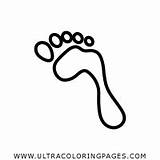 Pegada Orma Huella Colorare Scarpa Impronta Zapato Footprint Ultracoloringpages sketch template