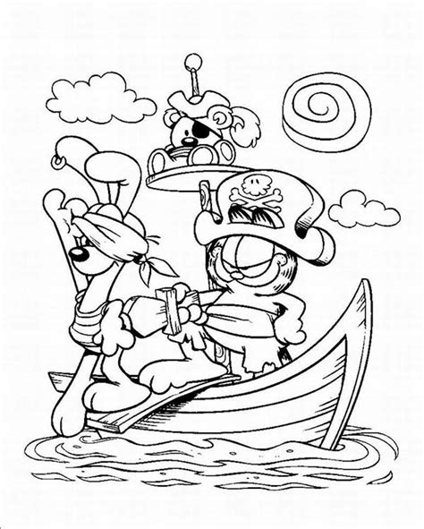 garfield coloring page images