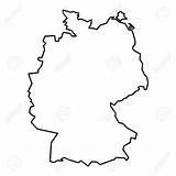 Germany Map Simple Contour Drawing Outline Vector Getdrawings sketch template