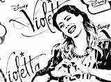 Violetta Stoessel Bojanke Printanje Slike Soy Coloriages Violeta Mains Cœur Imprimer Djecu Scritta sketch template