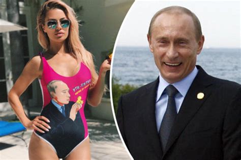 Bikini Putin Tribute Russian Model Shows Support For President With