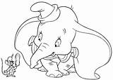 Dumbo Disney Coloring Pages Characters Printable Sheet sketch template