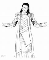 Loki Coloring Pages Avengers Printable Getcolorings Color Deviantart Print sketch template