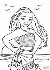 Coloring Moana Pages Waialiki Printable Drawing sketch template