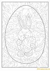Pages Doodle Easter Eggs Coloring Color Online sketch template