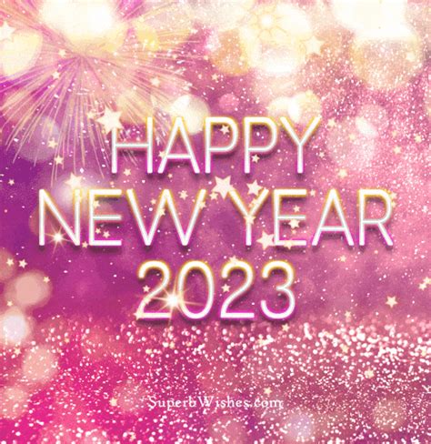 Bursting Happy New Year 2023  With Bokeh Animation Superbwishes