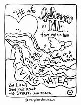 Coloring Living Pages Rivers Water Scripture Printable Bible Praying Kids Rated Verses Jesus Prayer John Verse Sunday School 38 Sheets sketch template