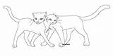 Cats Couple Hug Guess sketch template
