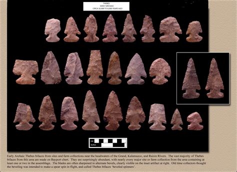 projectile point typology  dating michigan archaeological society