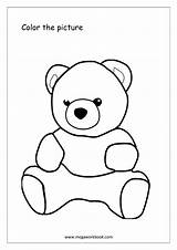 Coloring Teddy Bear Miscellaneous Sheet Megaworkbook Sheets sketch template