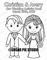 Coloring Kids Personalized Books Wedding Book Printable sketch template