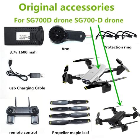 sgd drone sg  drone original accessories  mah battery propeller blade usb