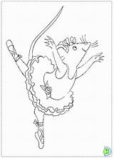 Coloring Ballerina Angelina Pages Print Colouring Dinokids Popular Close Choose Board Ballet sketch template