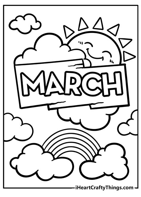 march coloring page