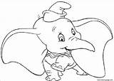 Dumbo Coloring Pages Printable Cute Cartoon Disney Drawing Smiling Baby Para Prints Kids Colorear Elephant Print Dibujos Tiny Imprimir Online sketch template