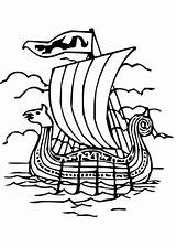 Drakkar Coloring Edupics Viking Sheets Ship Pages Print Vikings Drawing Boat Large sketch template
