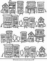 Coloring Neighborhood Pages Printable Sheets Kids Color Colouring Choose Board sketch template
