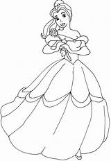 Princess Principessa Bestia Stampare Getdrawings sketch template