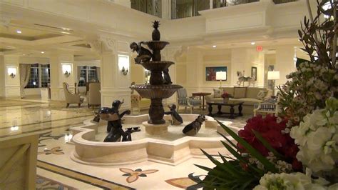 villas  disneys grand floridian resort  spa nighttime lobby