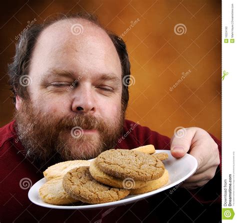 Man With Cookie Stock Image Image Of Aged Digestion 16224193