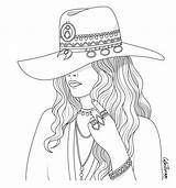 Coloring Pages Lady Animal Instagram Adult Hat Farm Woman Fashion Girls Cute People Therapy Color Printable Femmes Colouring Book Visit sketch template