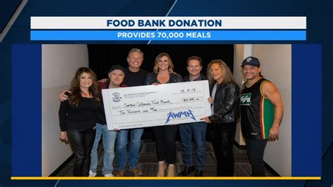 heavy metal band metallica provides 70 000 meals to food bank while in fresno