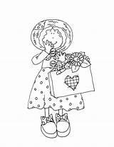 Dearie Dolls Stamps Digital Coloring Digi Pages sketch template