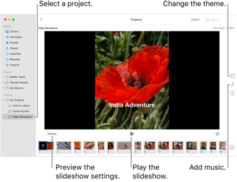 create slideshows    mac apple support