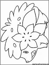 Shaymin Coloring Pages Land Pokemon Fun Getcolorings sketch template
