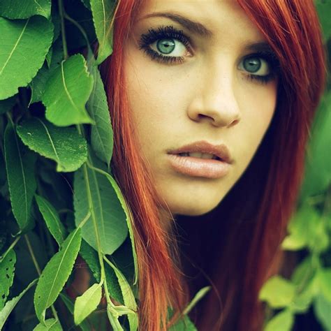 on the jungle green eyes red hair green eyes beautiful eyes