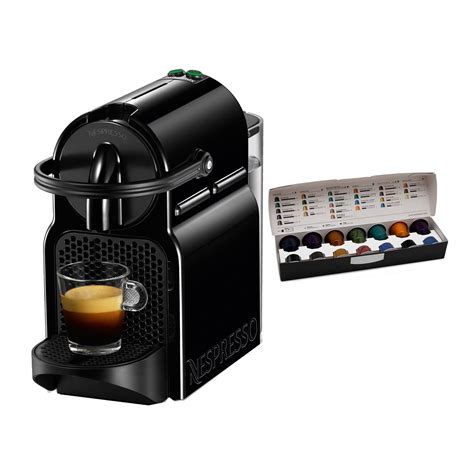 nespresso inissia espresso maker black  coffee capsules pods bundle walmartcom walmartcom