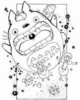 Coloring Totoro Kids Pages Anime Neighbor Colouring Sheet Ghibli Studio Sheets Book Coloringpagesfortoddlers Days Long Children Small Choose Board House sketch template