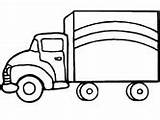 Coloring Truck Trucks Pages Delivery Transportation sketch template